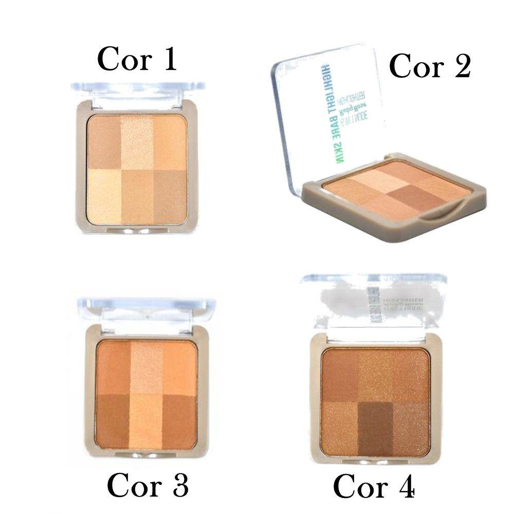 highlighter on bare skin