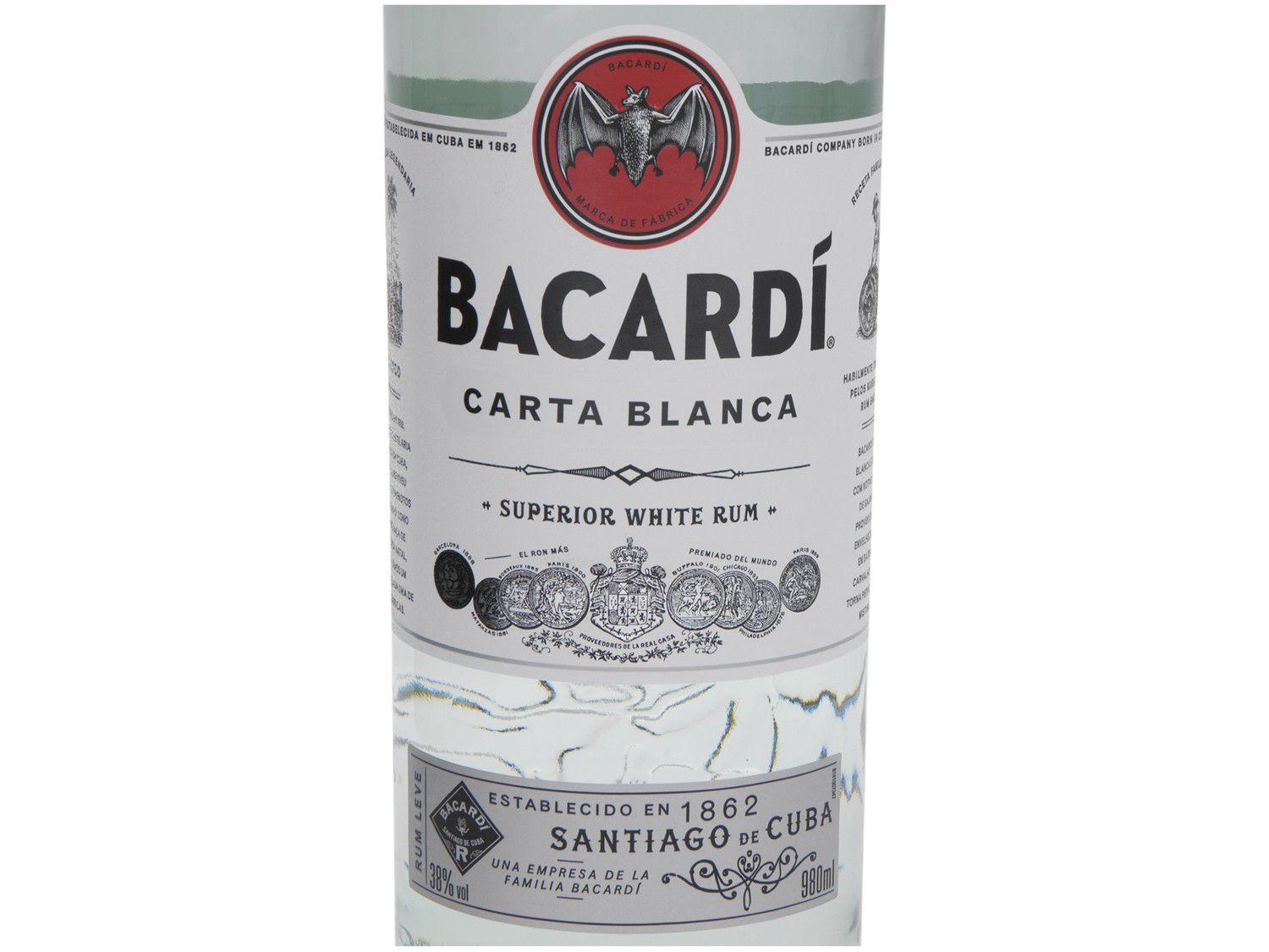 Rum Bacardi Carta Blanca 980ml