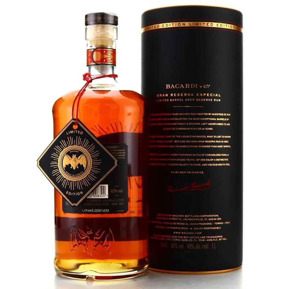Rum Bacardi Gran Reserva Especial 16 Anos 1 Litro - Rum