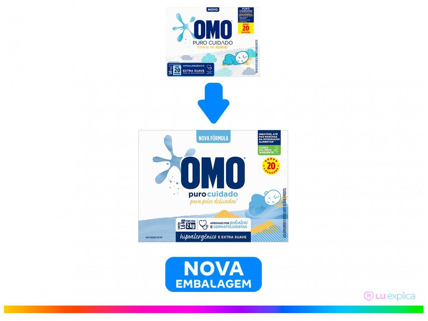 Sabão em Pó Omo Puro Cuidado Toque de Aveia 1,6Kg