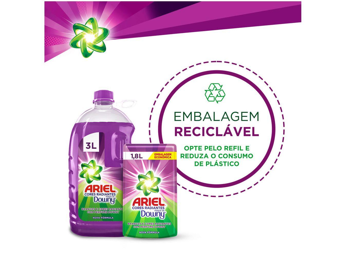 Sabão Líquido Ariel Cores Radiantes Toque de Downy