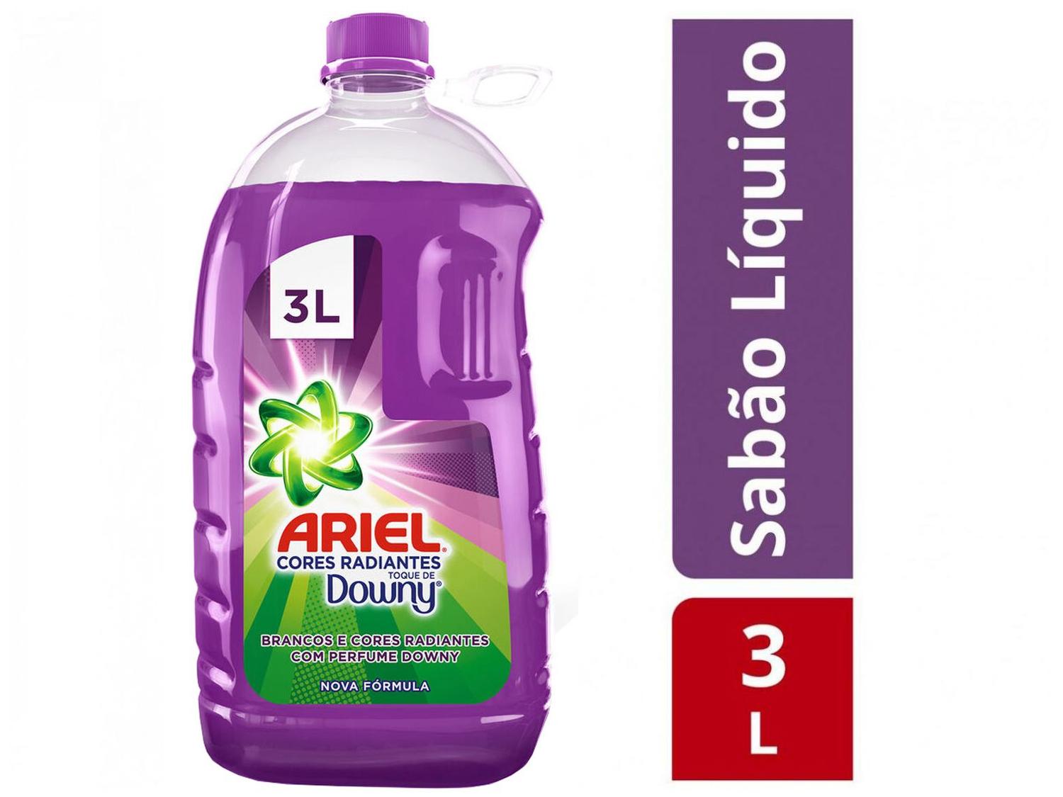 Sabão Líquido Ariel Cores Radiantes Toque de Downy