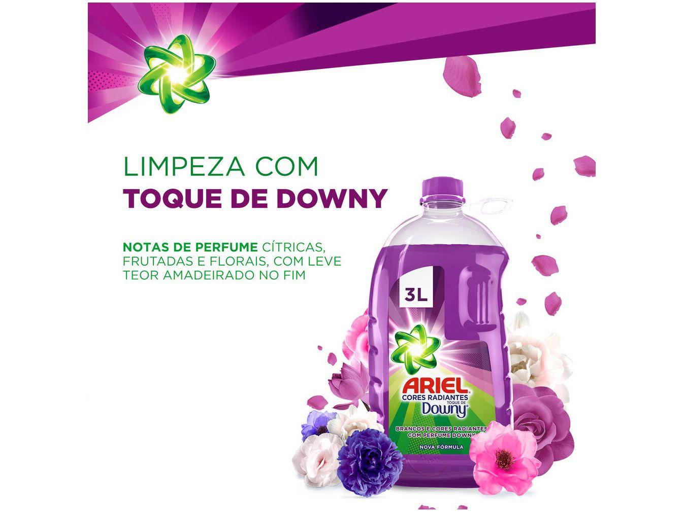Sabão Líquido Ariel Cores Radiantes Toque de Downy