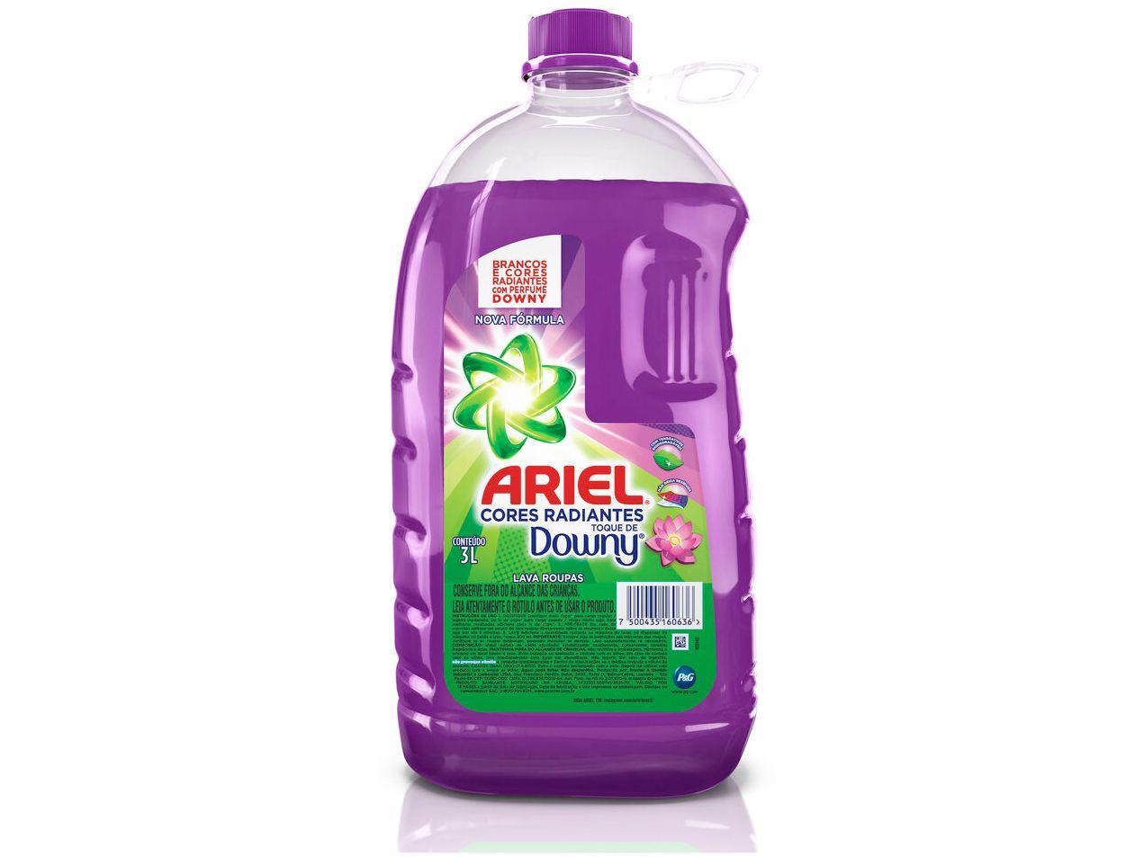 Sabão Líquido Ariel Cores Radiantes Toque de Downy