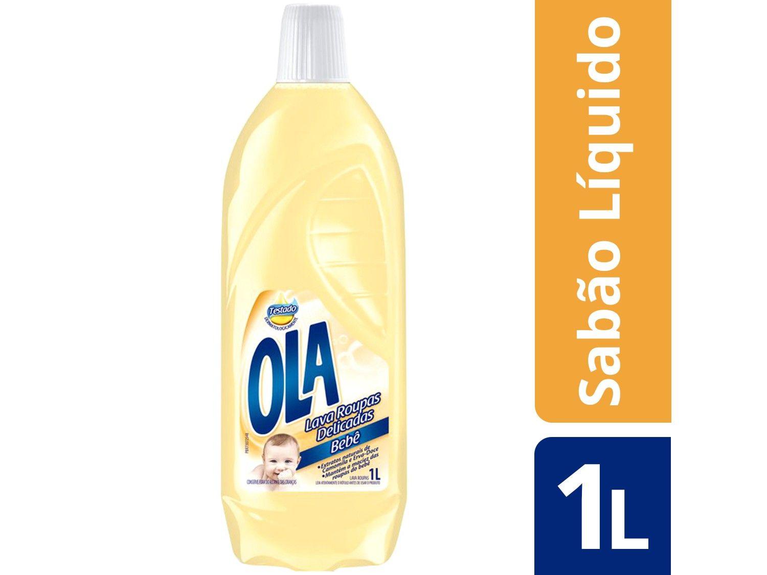 Sabão Líquido Concentrado Ola Bebê Neutro 1L