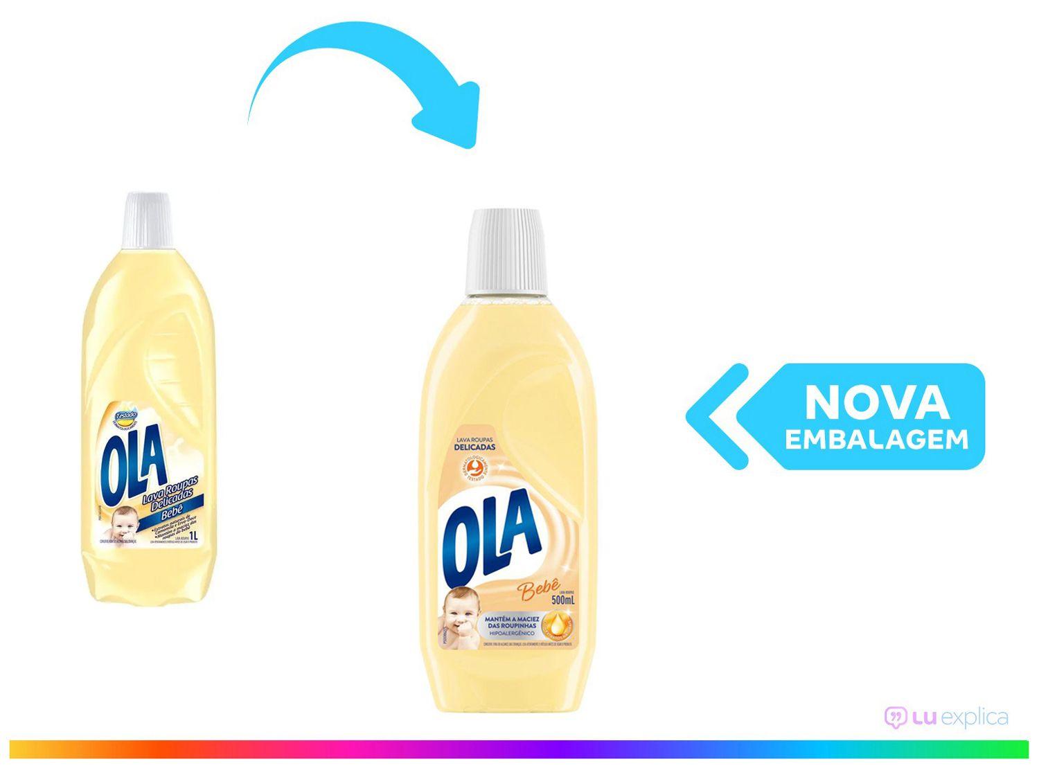 Sabão Líquido Concentrado Ola Bebê Neutro 1L