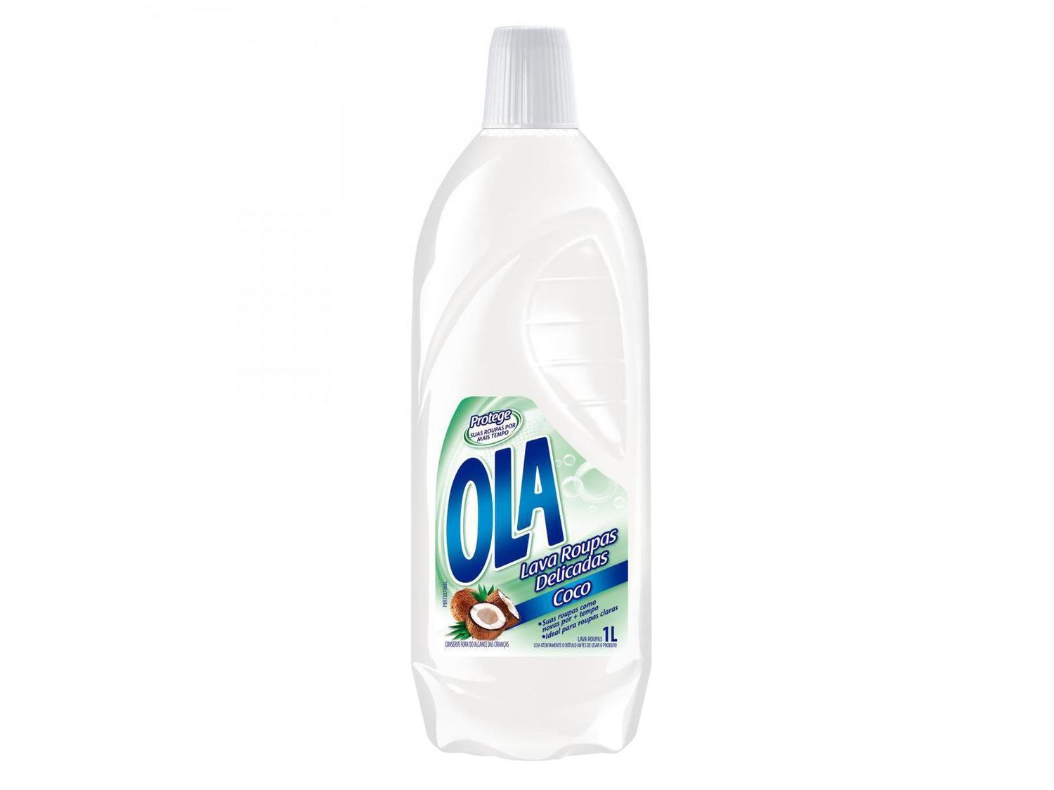 Sabão Líquido Concentrado Ola Lava Roupas Delicadas Coco 1L