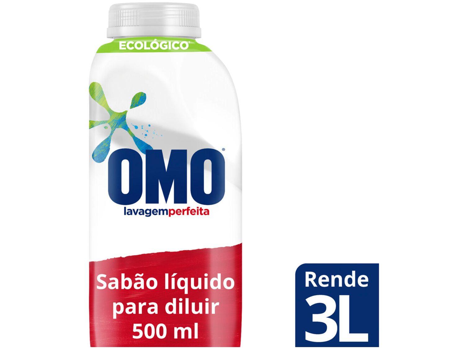 Sabão Líquido Concentrado Omo Lavagem Perfeita Refil 500ml