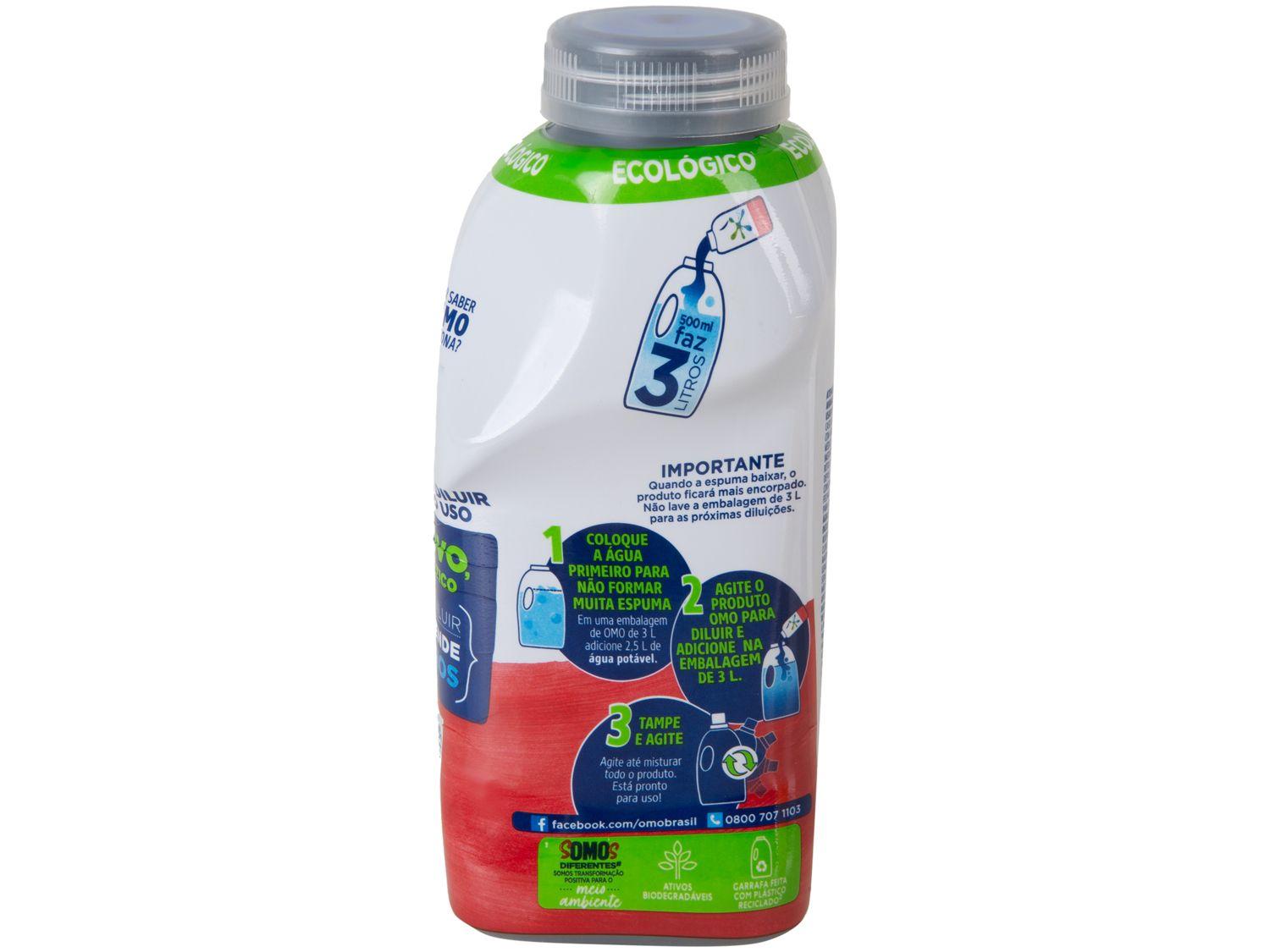 Sabão Líquido Concentrado Omo Lavagem Perfeita Refil 500ml