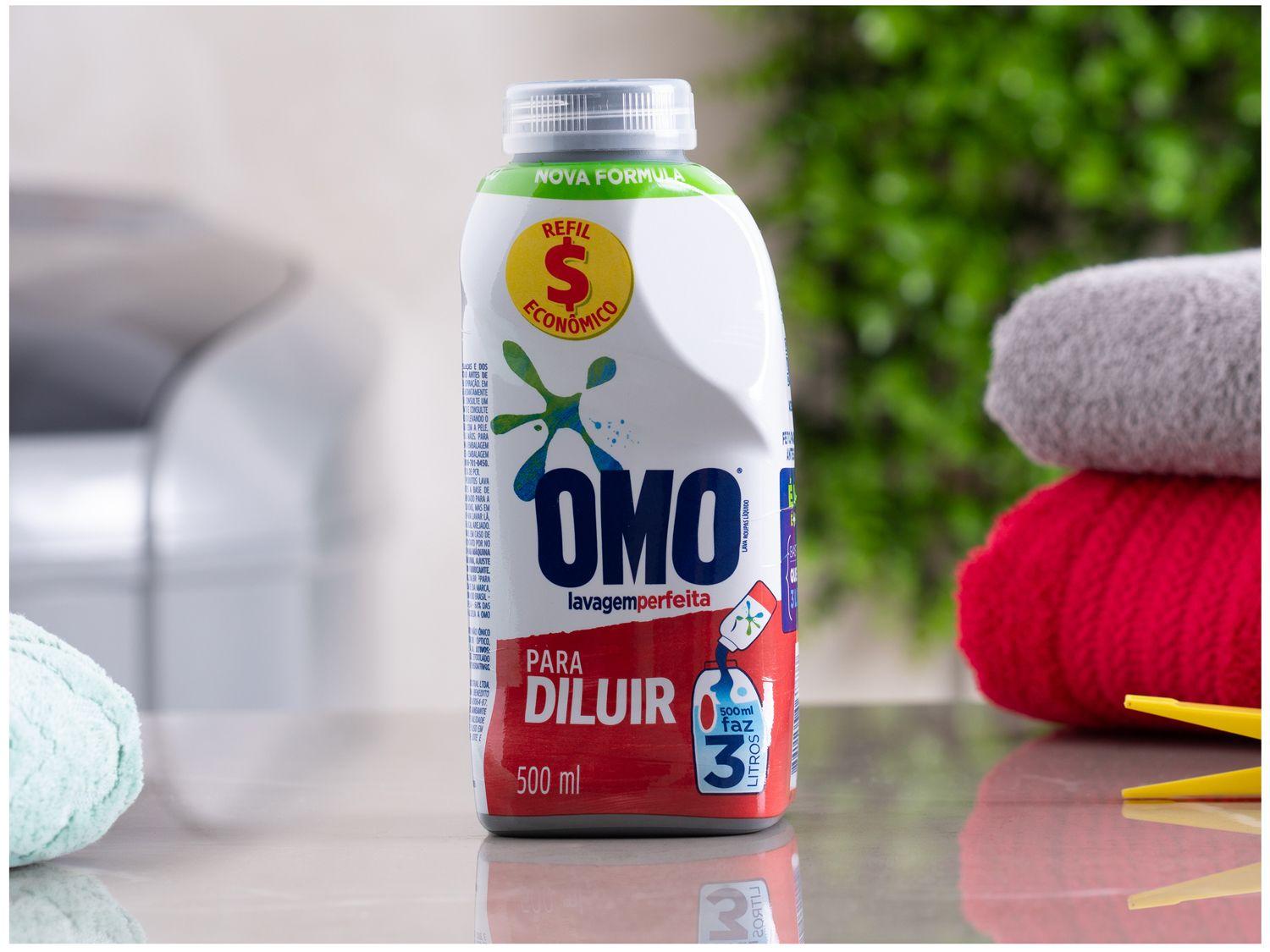 Sabão Líquido Concentrado Omo Lavagem Perfeita Refil 500ml