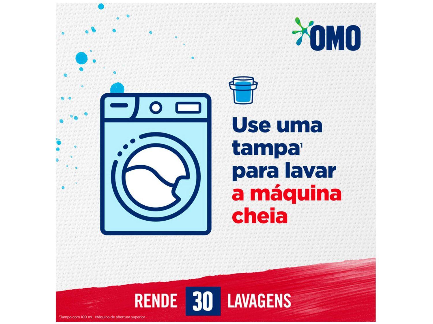 Sabão Líquido Concentrado Omo Lavagem Perfeita Refil 500ml