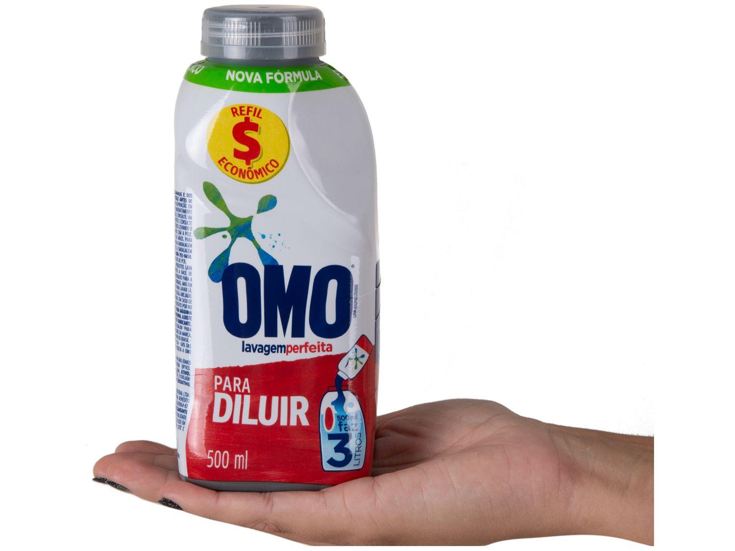 Sabão Líquido Concentrado Omo Lavagem Perfeita Refil 500ml