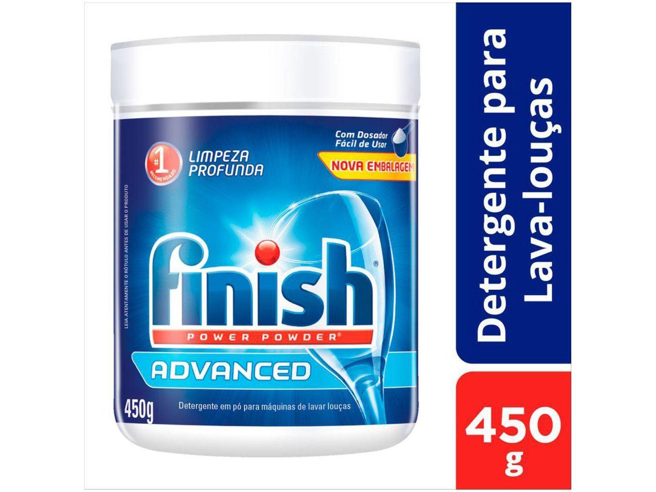 Sabão para Lava-louças Detergente em Pó Finish 450g