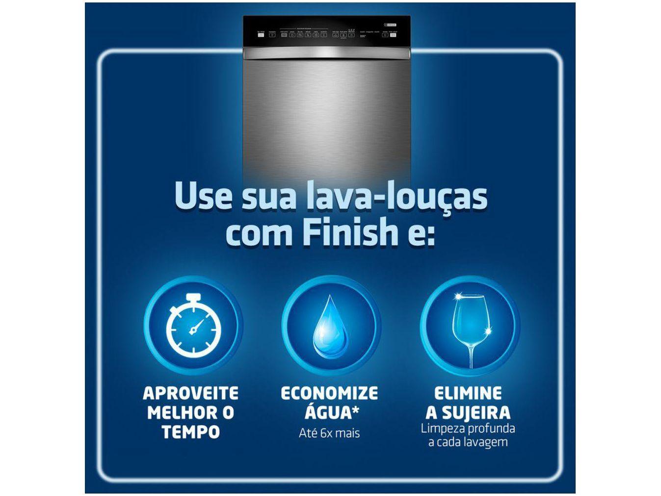 Sabão para Lava-louças Detergente em Pó Finish 450g