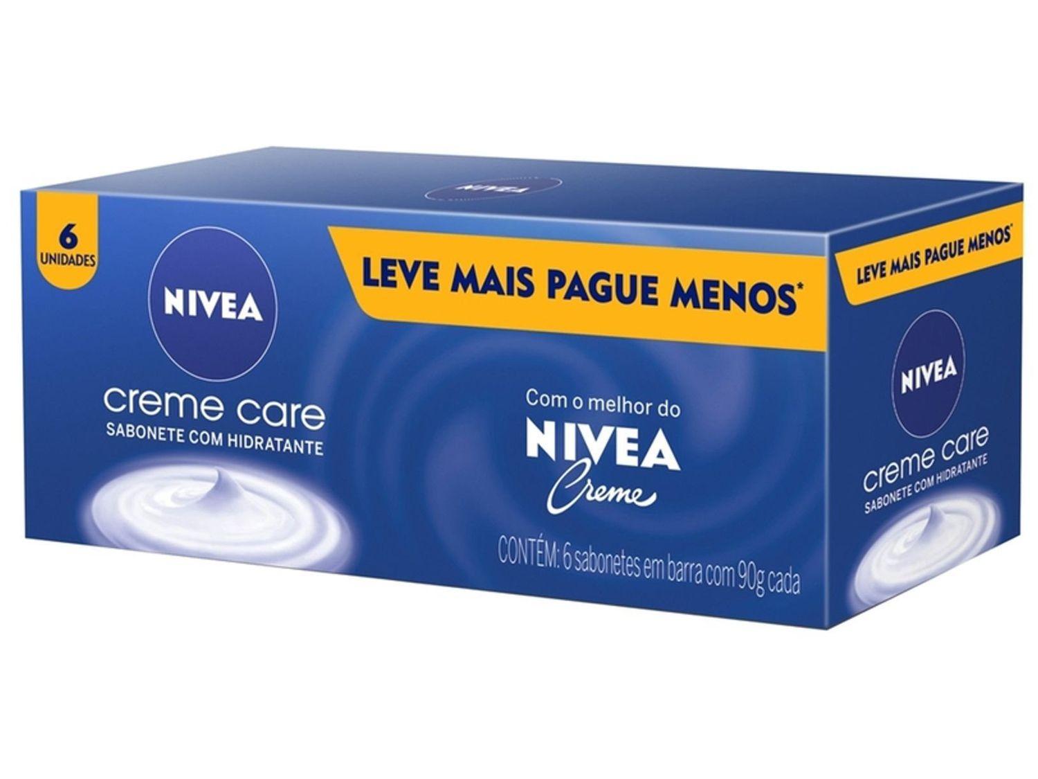 Sabonete em Barra NIVEA Creme Care 6 Unidades 90g