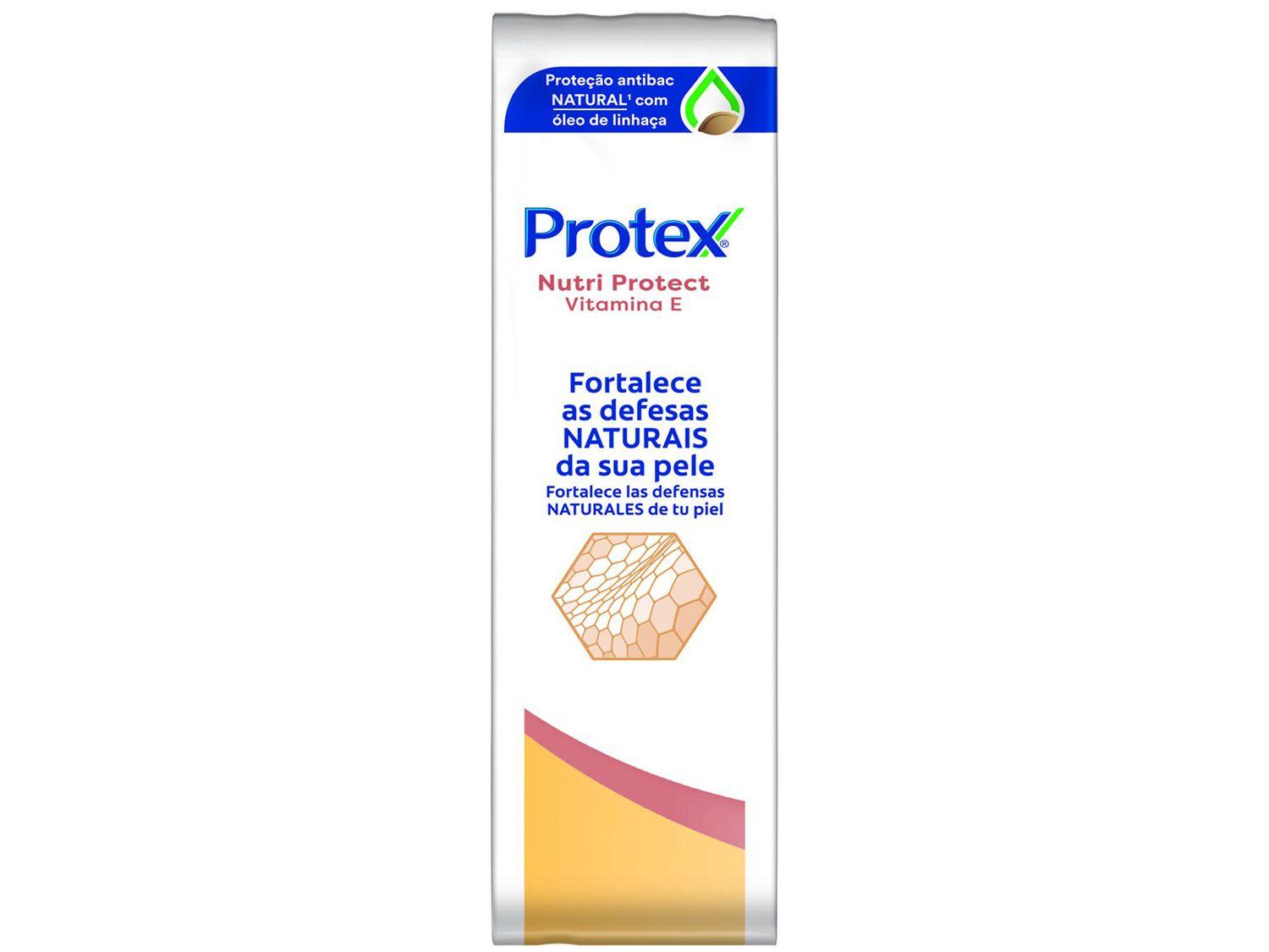 Sabonete em Barra para o Corpo e Rosto Protex Nutri Protect Vitamina E 85g 8 Unidades