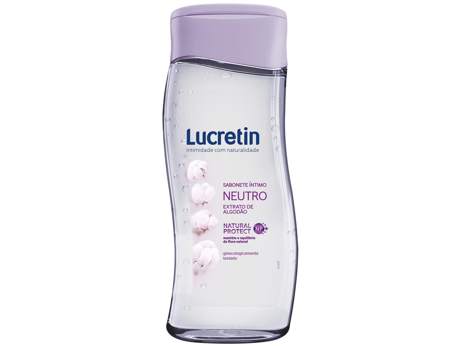 Sabonete Íntimo Lucretin Neutro - 200ml - Sabonete Íntimo - Magazine Luiza