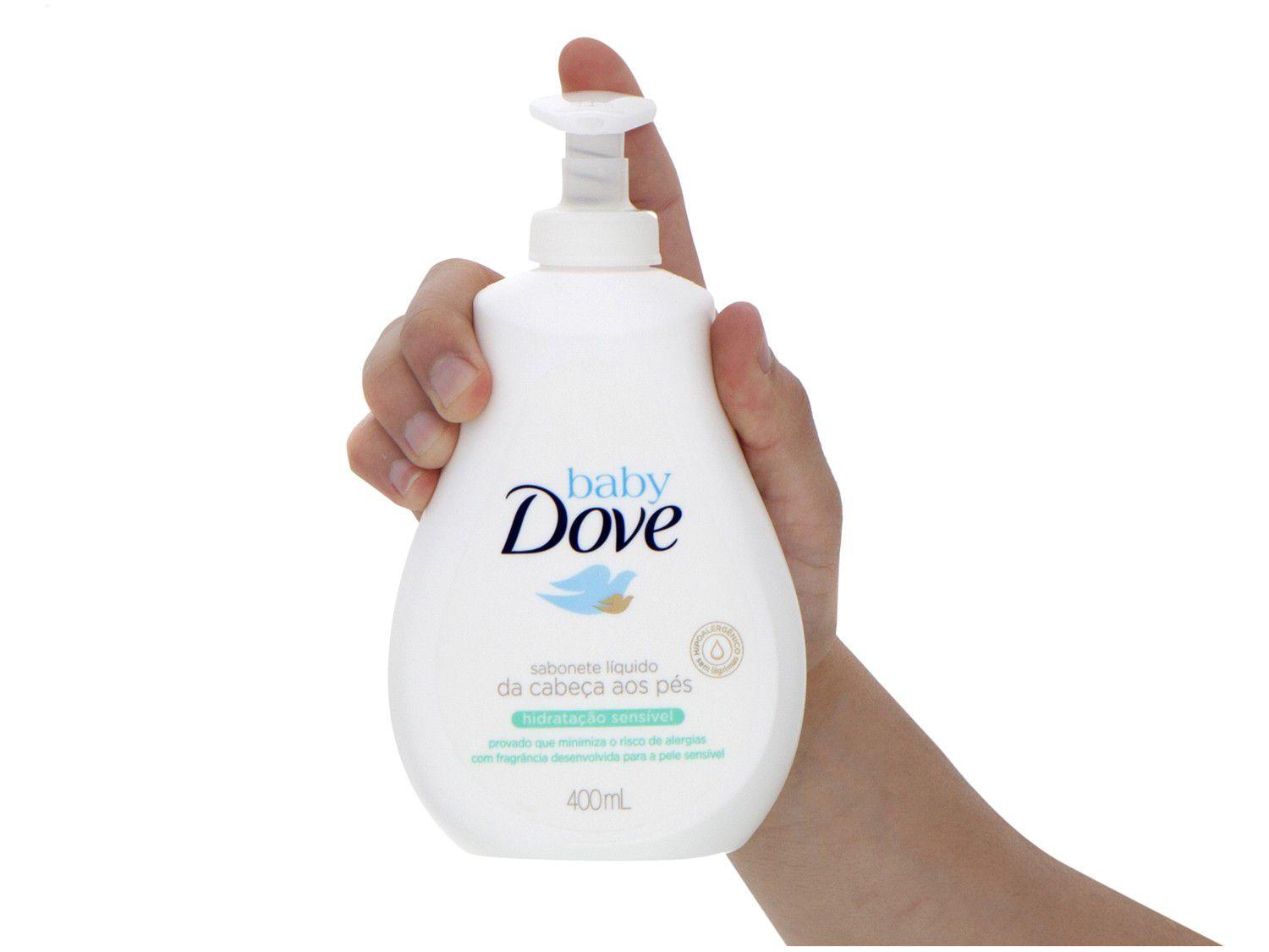 Melhor Sabonete Liquido Para Bebe Sabonete Líquido Dove Baby Hidratação Sensível - 400ml - Sabonete