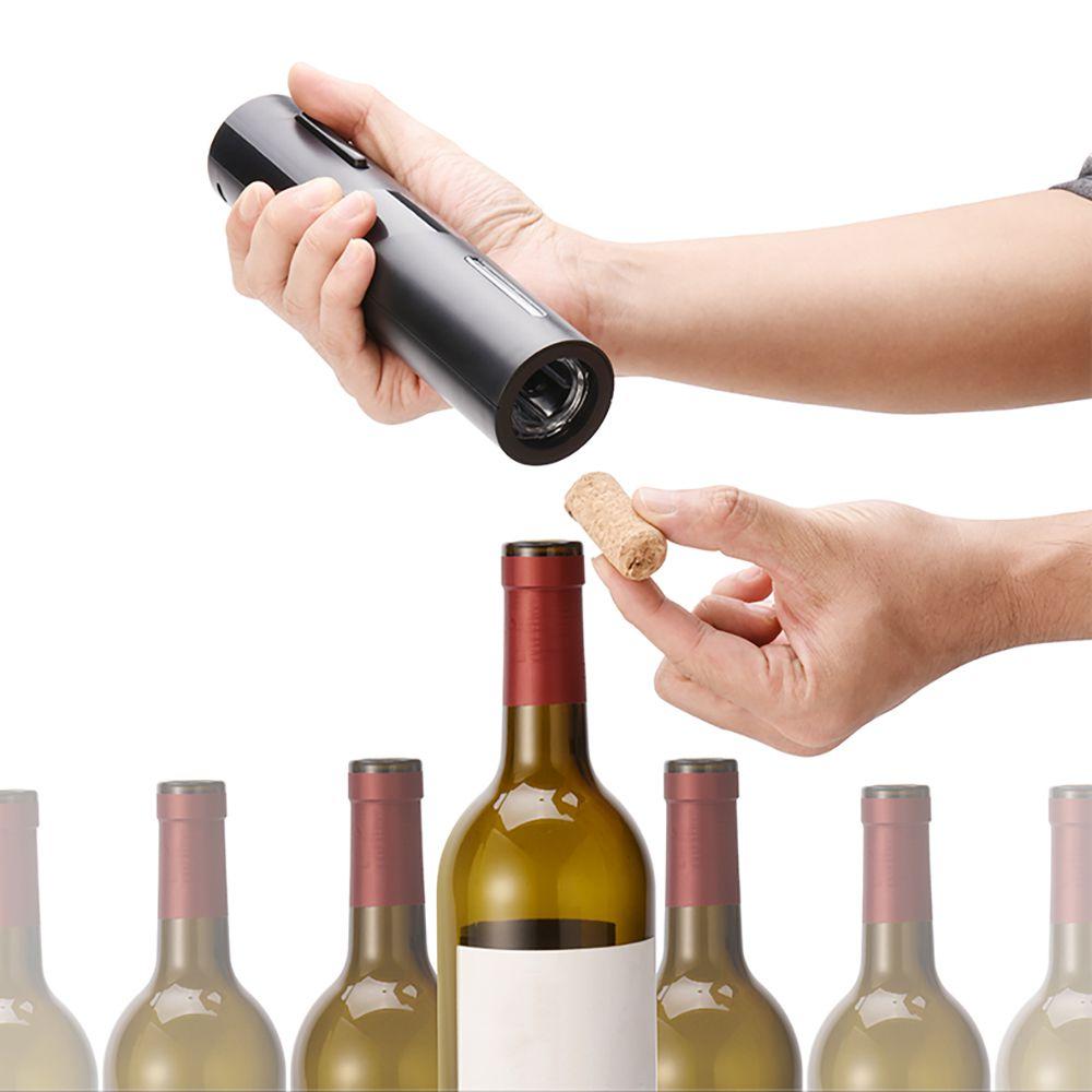 Imagem de Saca Rolhas Vinho Abridor De Garrafa Elétrico A Pilha Cortador De Lacre Rolha a Vácuo Aerador