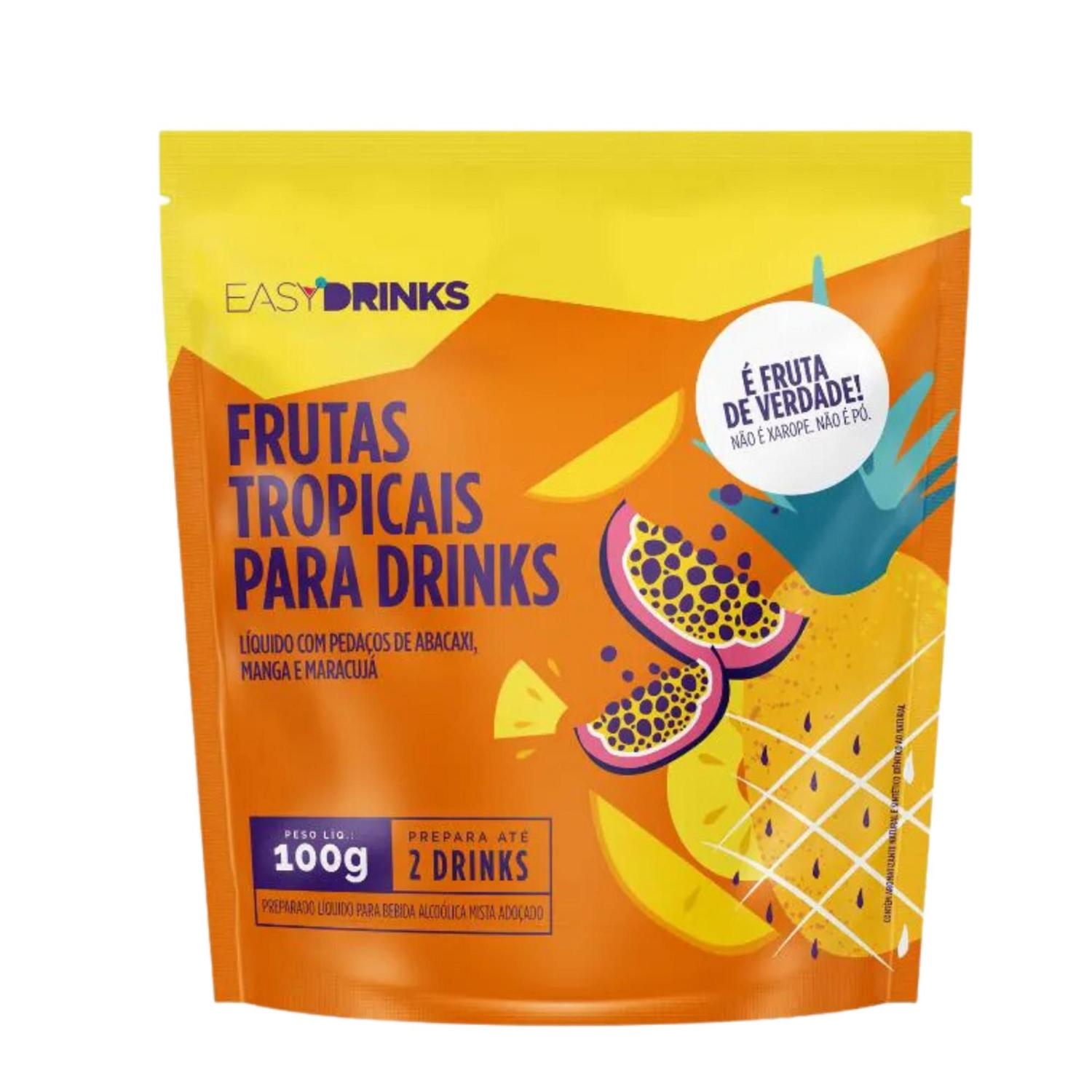 Sachê Preparo Para Drinks Frutas Tropicais Easy Drinks 100gr - Preparo para  Drink - Magazine Luiza