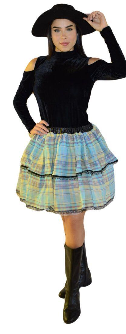 saia jeans caipira