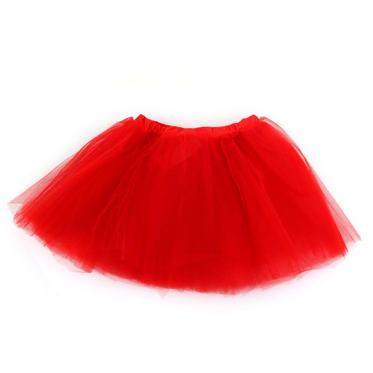 saia de tule vermelha preço