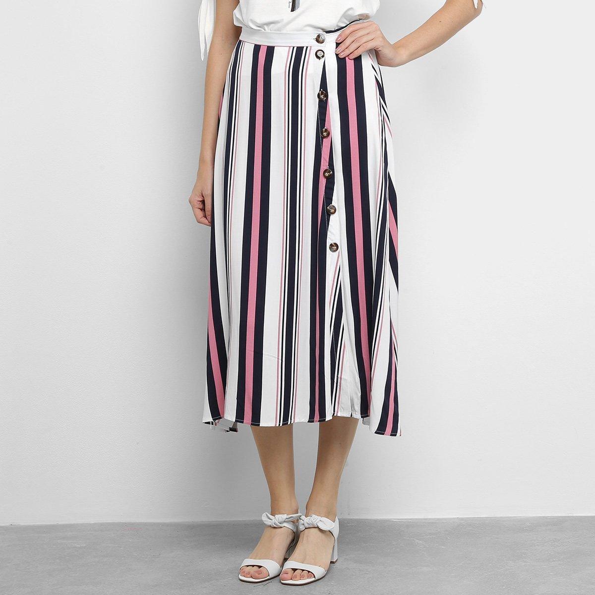 saia cintura alta midi