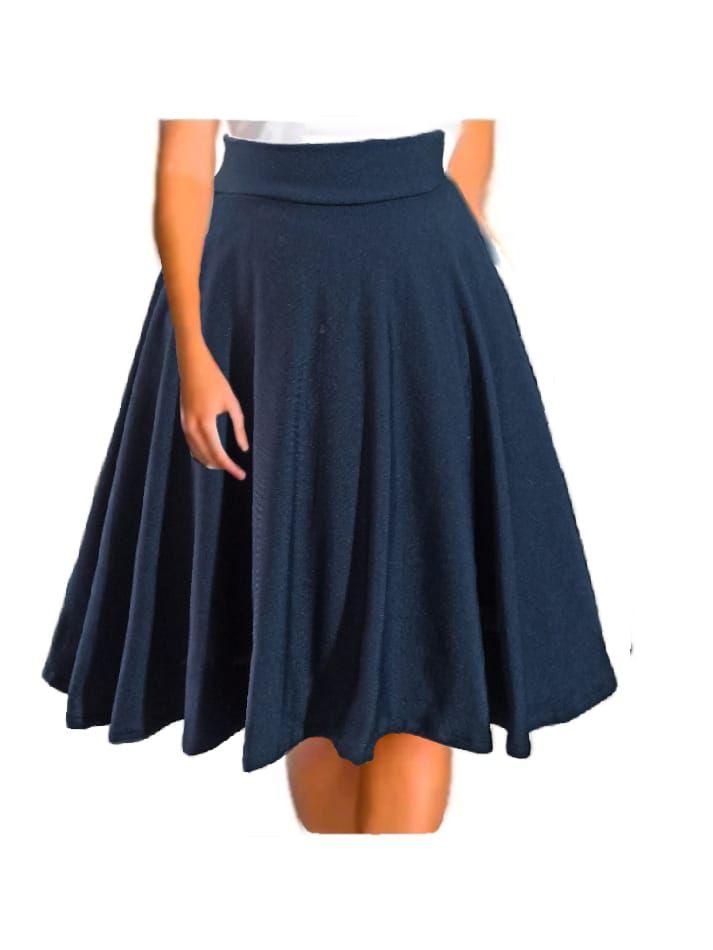 Saia Rodada Saia Lisa Com Pregas Saia Feminina Balonê Com Pregas