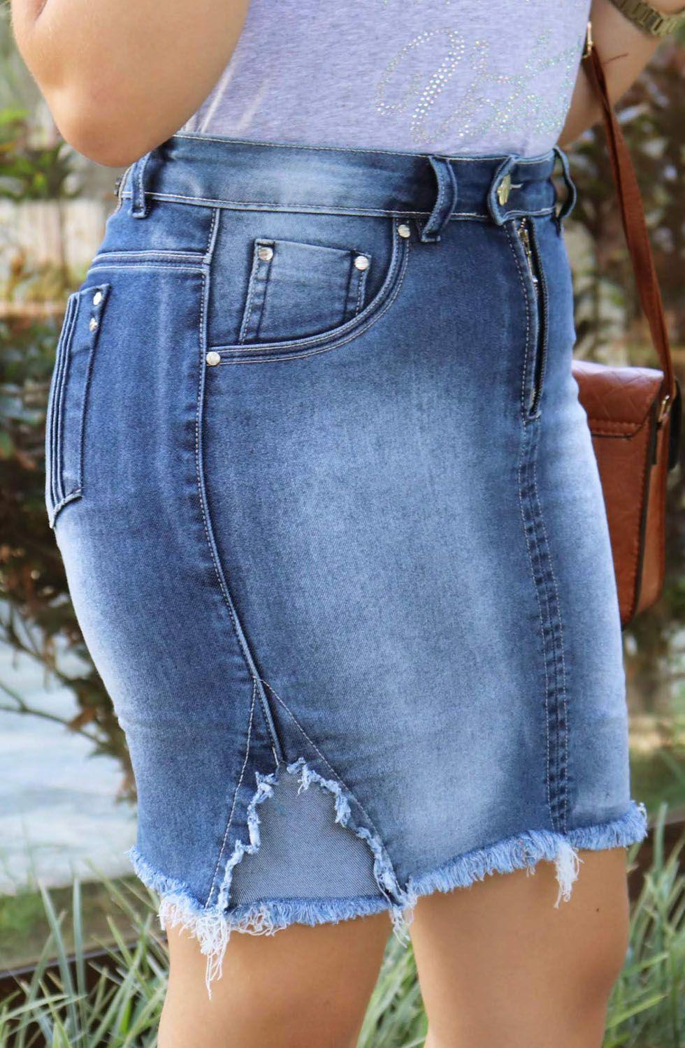 saia desfiada no cós