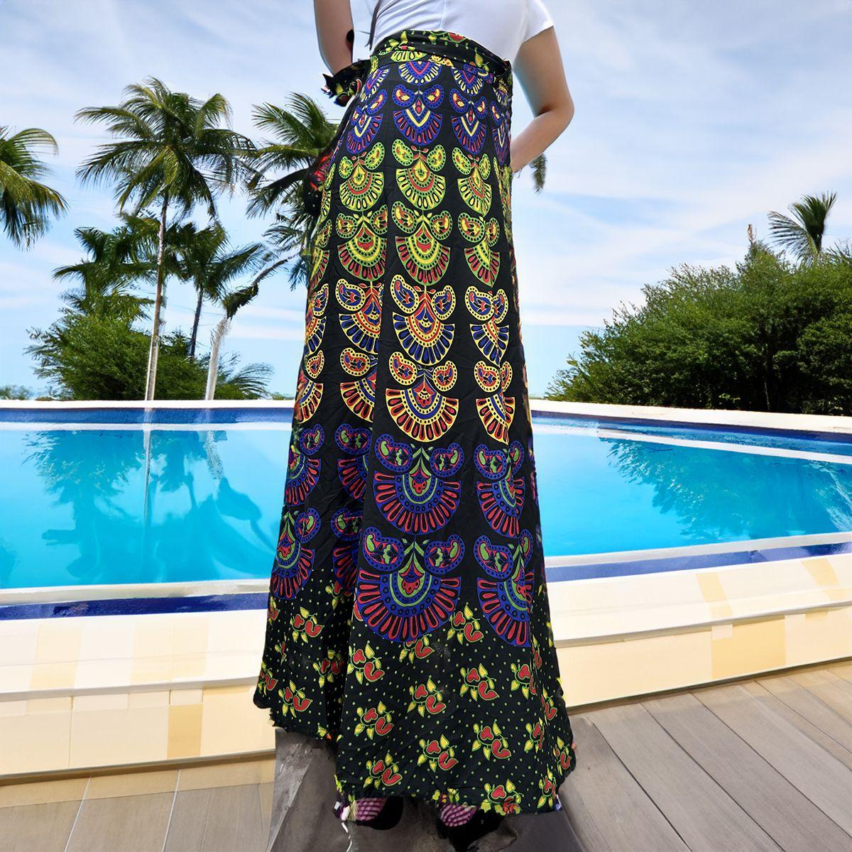 Boho Saias Longas Indianas Boho Saia Hippie Longa Indiana Saias