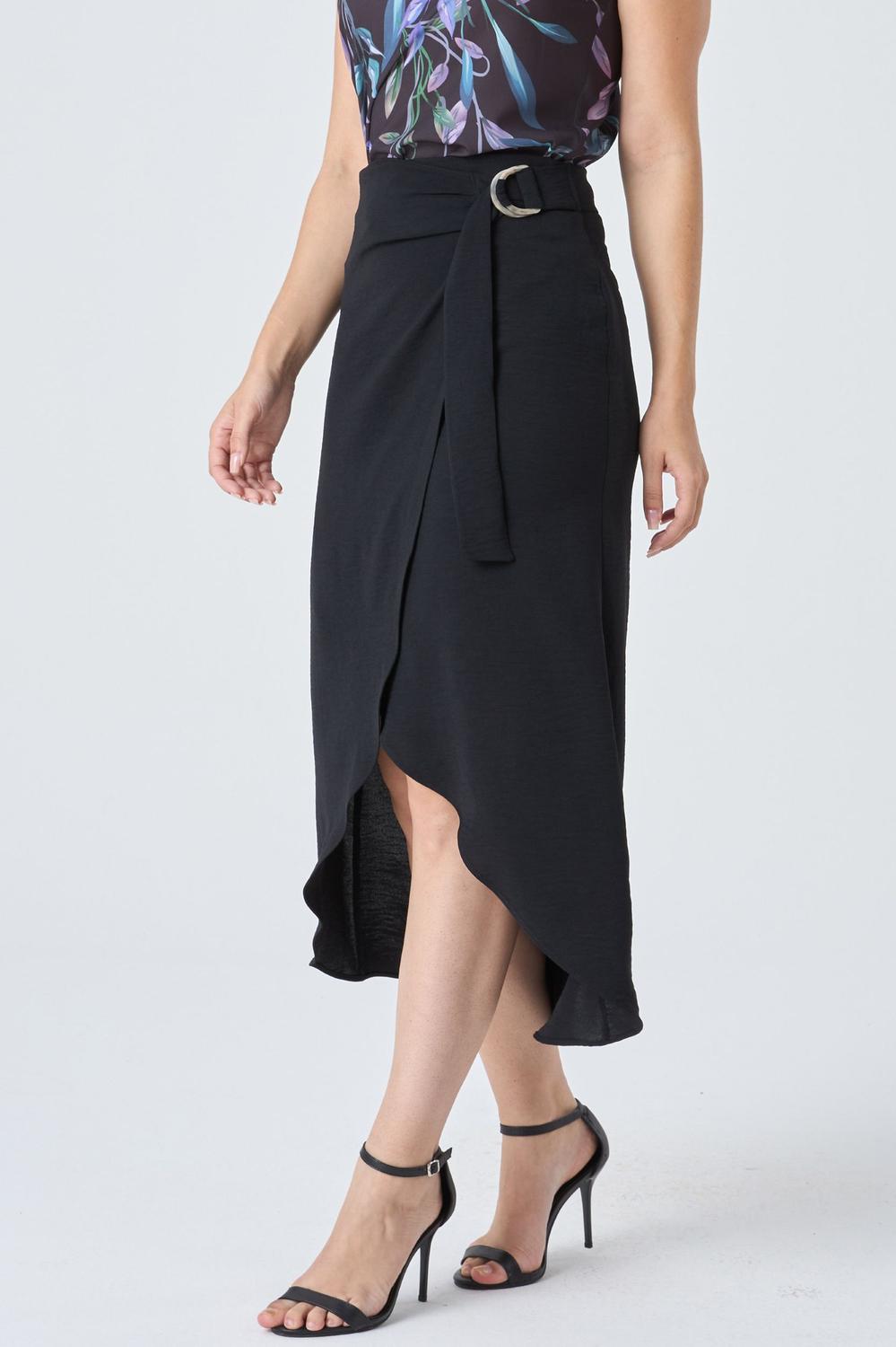 Saia Midi PKS Pareo Preta Saia Feminina Magazine Luiza