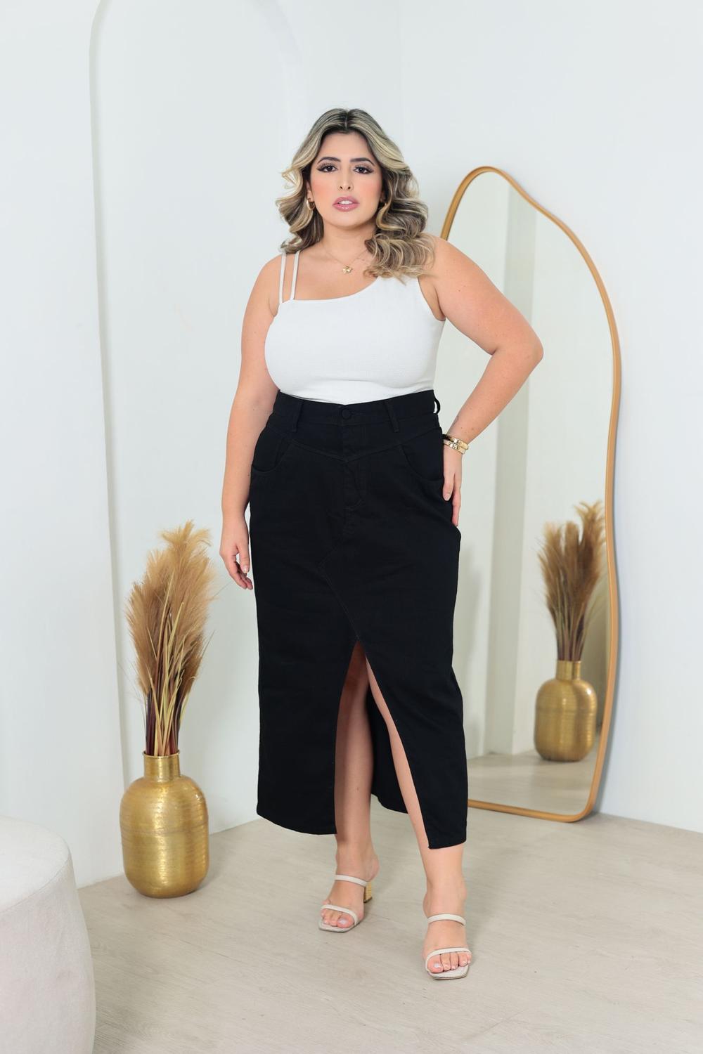 Saia Rodada Saia Preta Midi Plus Size Tnis Esportivo Tenis Saia