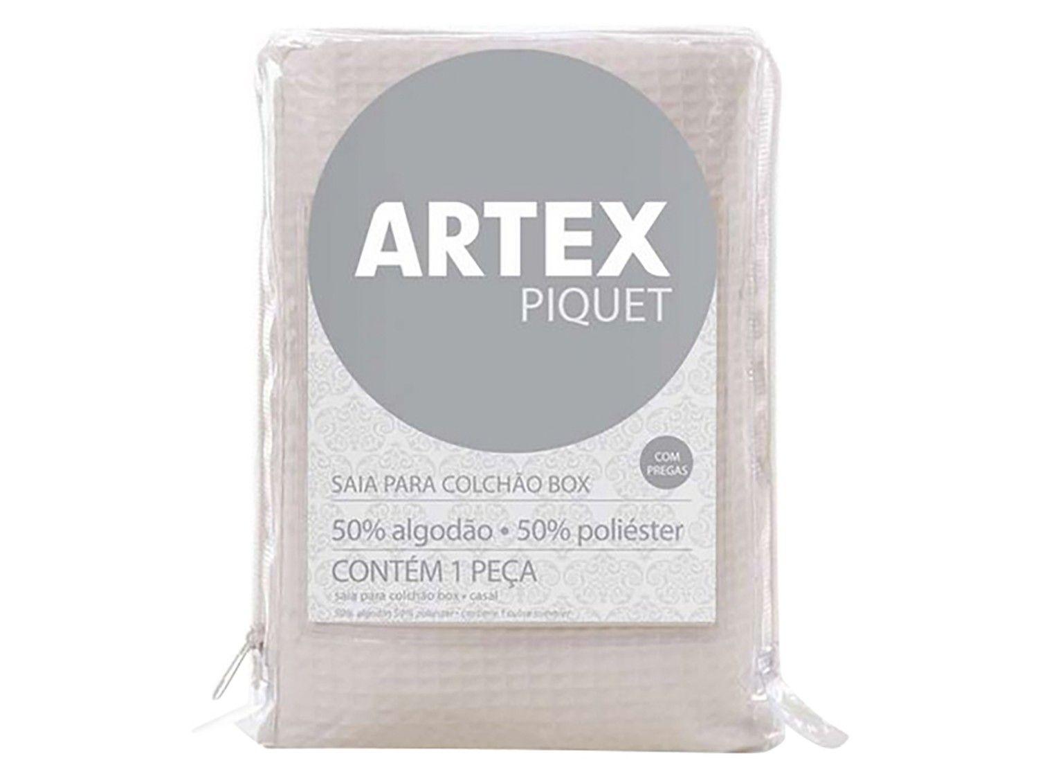 Saia para Cama Box Casal Premium Piquet
