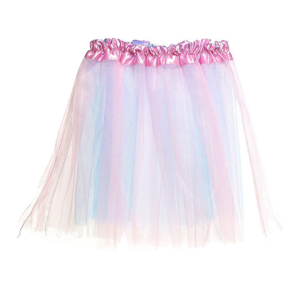 saia de tule colorida unicornio