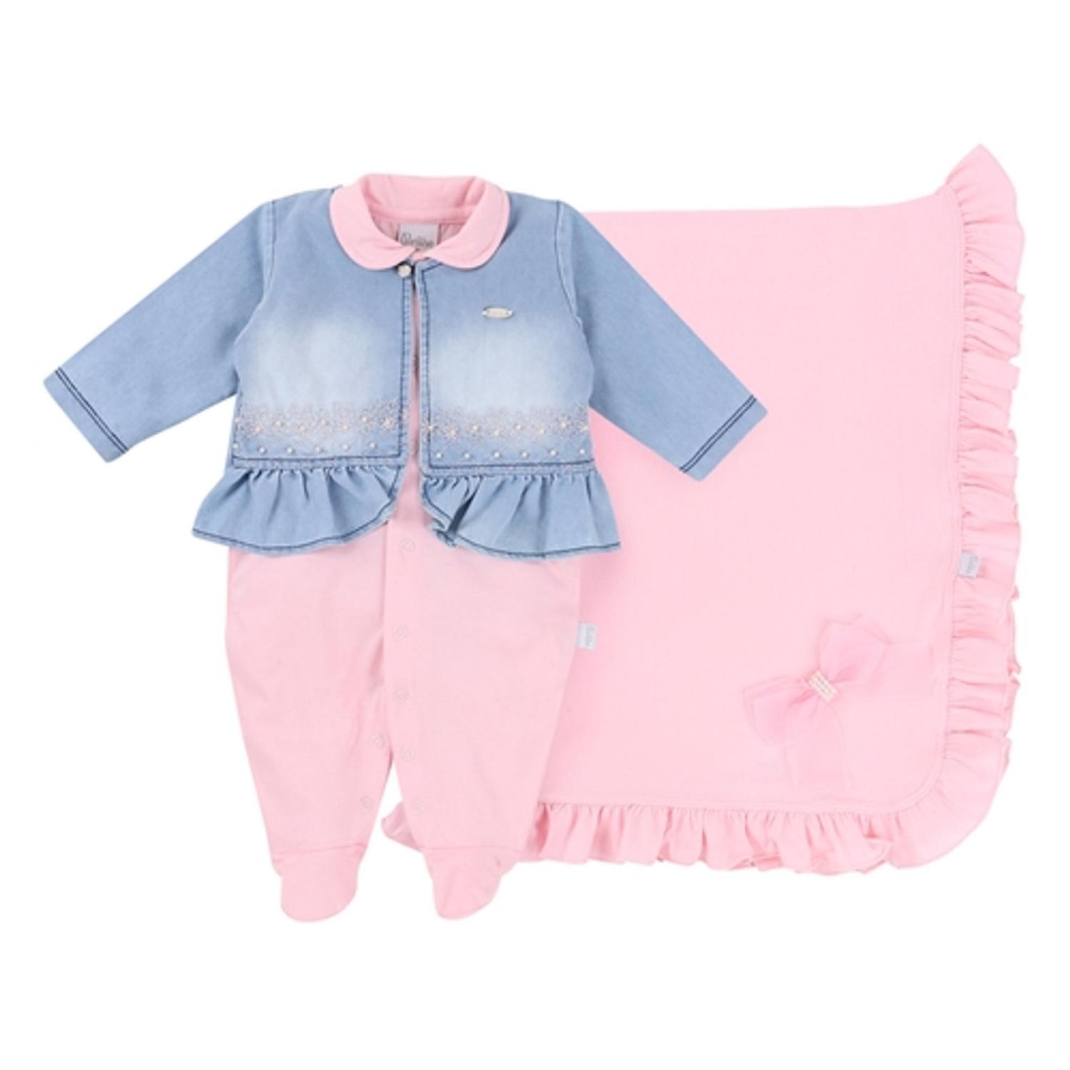 jaqueta jeans rosa feminina