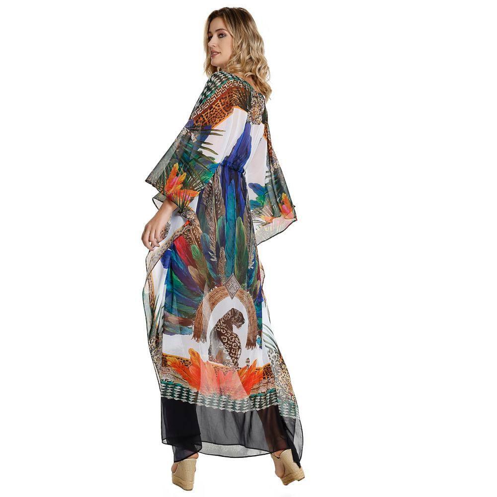 kaftan praia longo