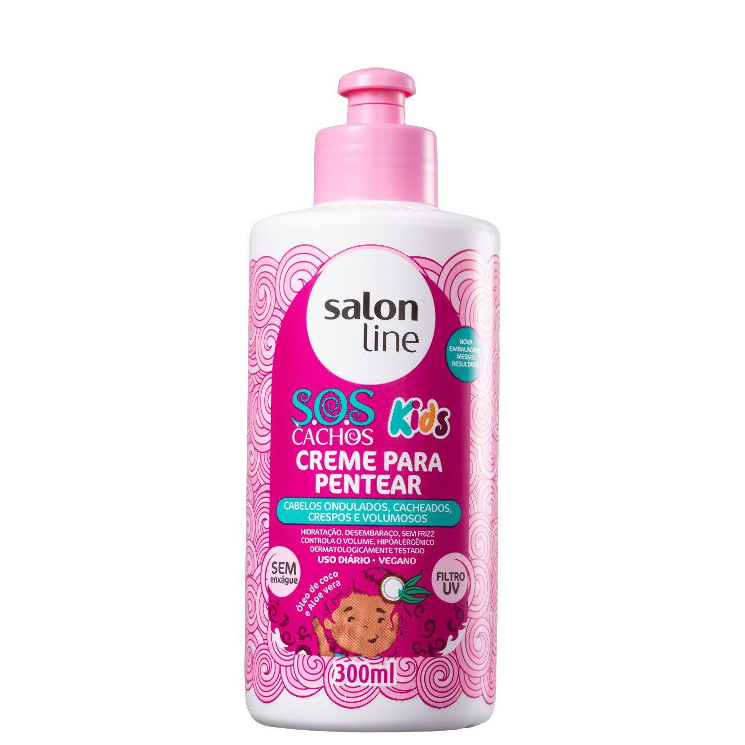 Salon Line S O S Cachos Kids Creme De Pentear 300ml Creme De Pentear Magazine Luiza