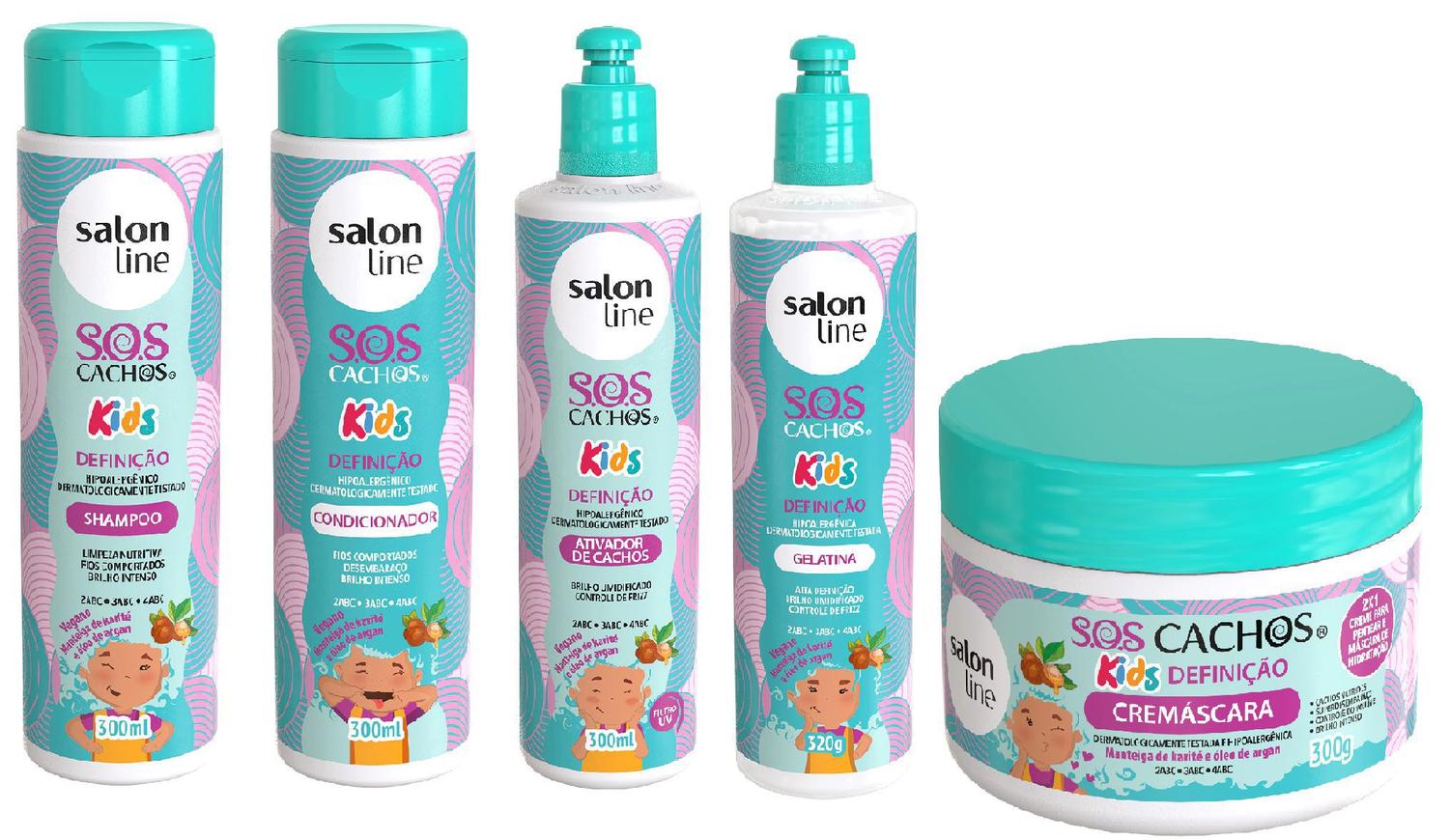 Salon Line Sos Cachos Kids Definicao Kit Completo Ativador De Cachos Magazine Luiza
