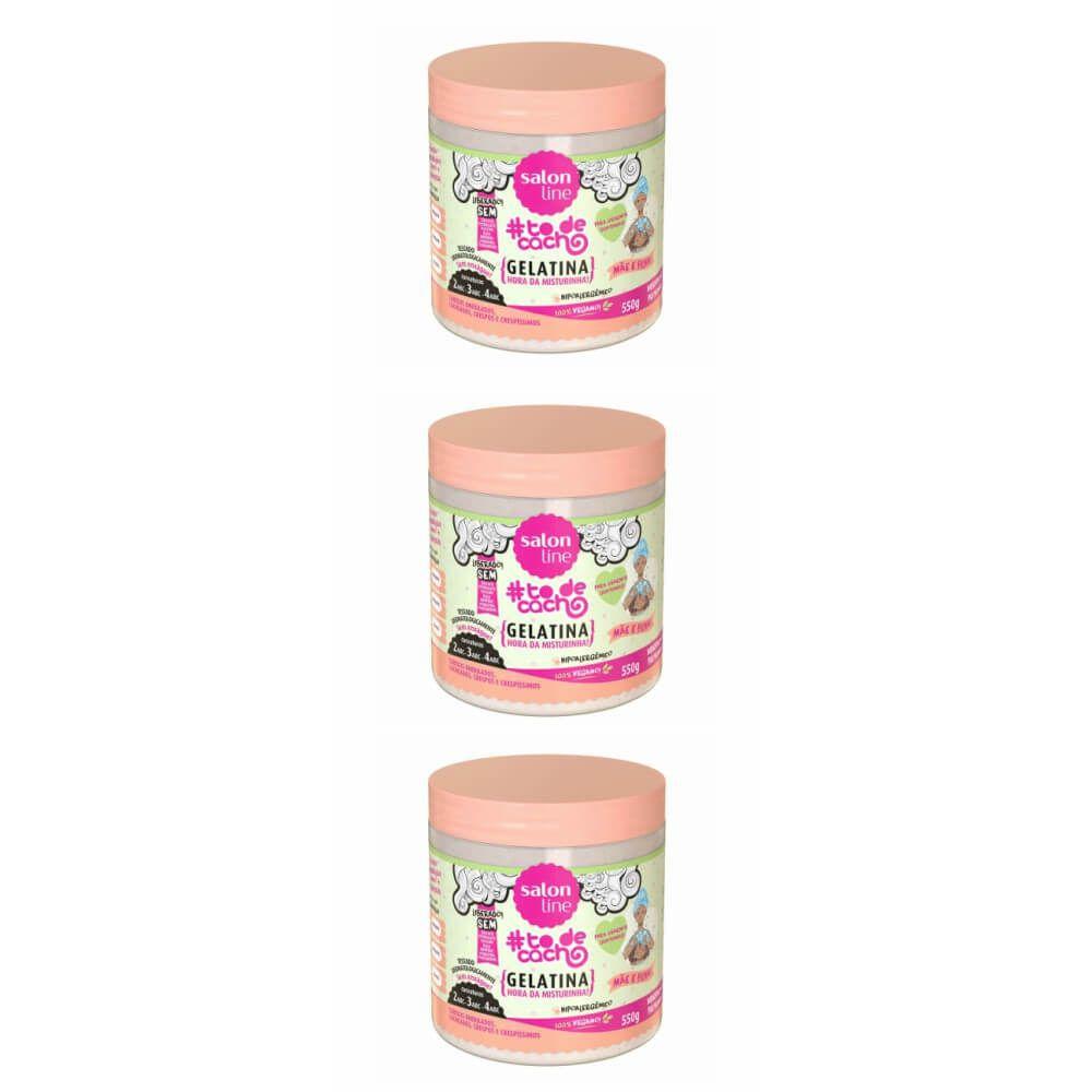 Salon Line To De Cacho Gelatina Mae E Filha 300g Kit C 03 No Magalu Magazine Luiza