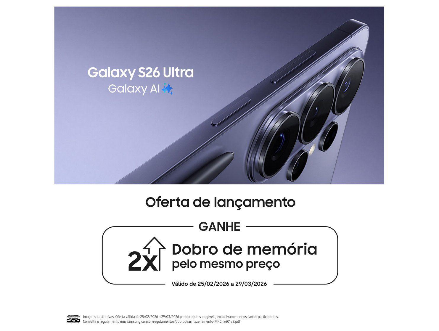 Samsung Galaxy S26 Ultra 5G 256GB Galaxy AI Azul 6,9
