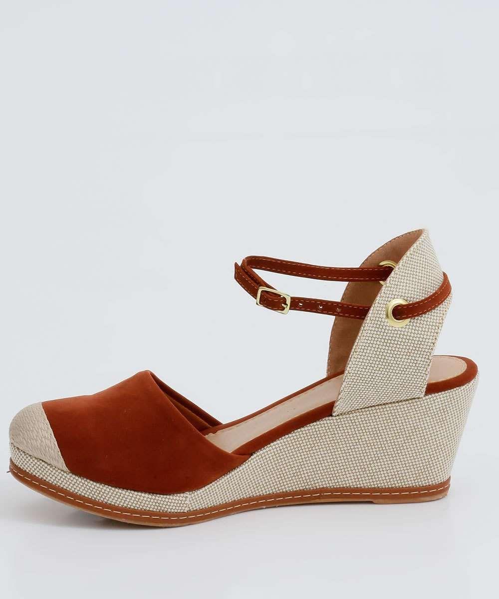 Sandália Anabela Feminina Espadrille Marisa | Marisa