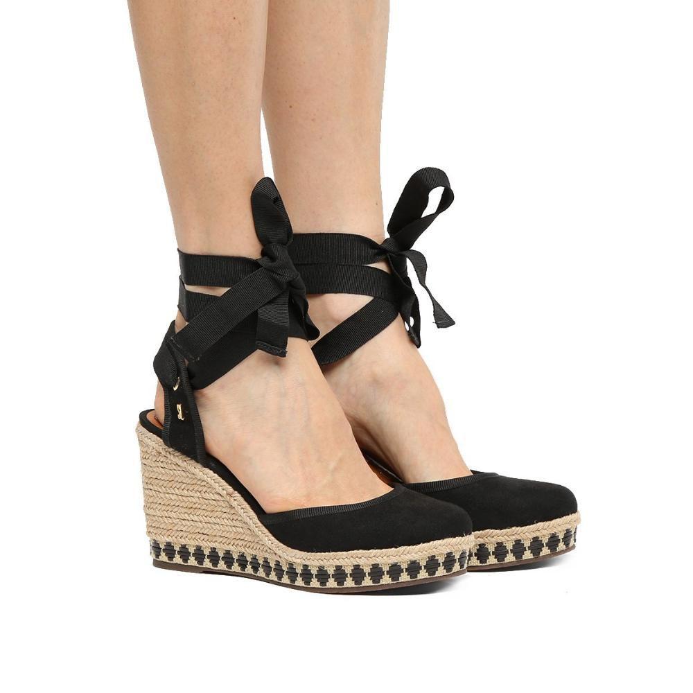 Compre Sandália Anabela Santa Lolla Espadrille Nó Feminina Off Wh Online