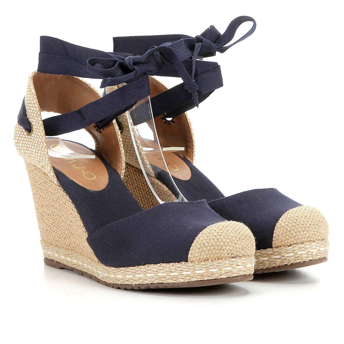 Espadrille Feminina Sandalia Espadrille Via Uno Sandalia