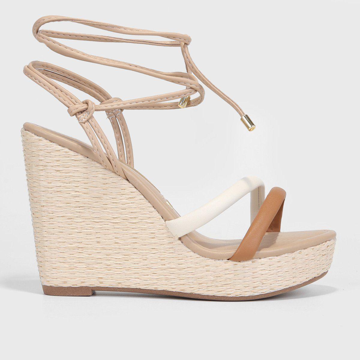 Anabela Feminina Anabela Branca Sandália Anabela Dafiti CalÃ§ados