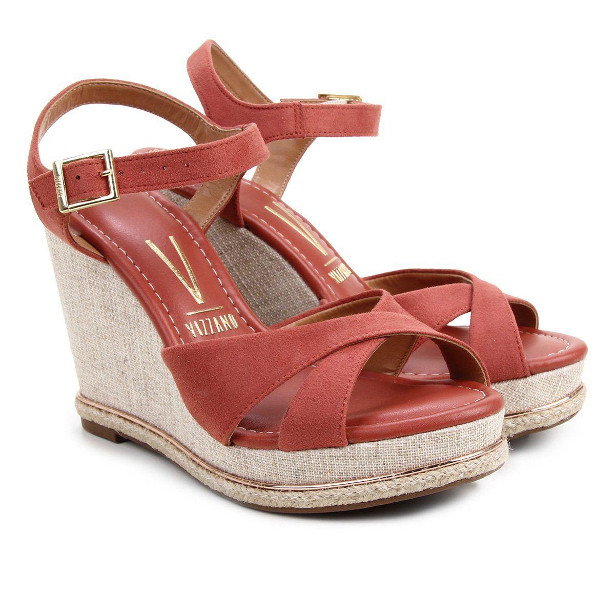 SandÃ¡lia Vizzano Corda Anabela Vizzano SandÃ¡lia Plataforma