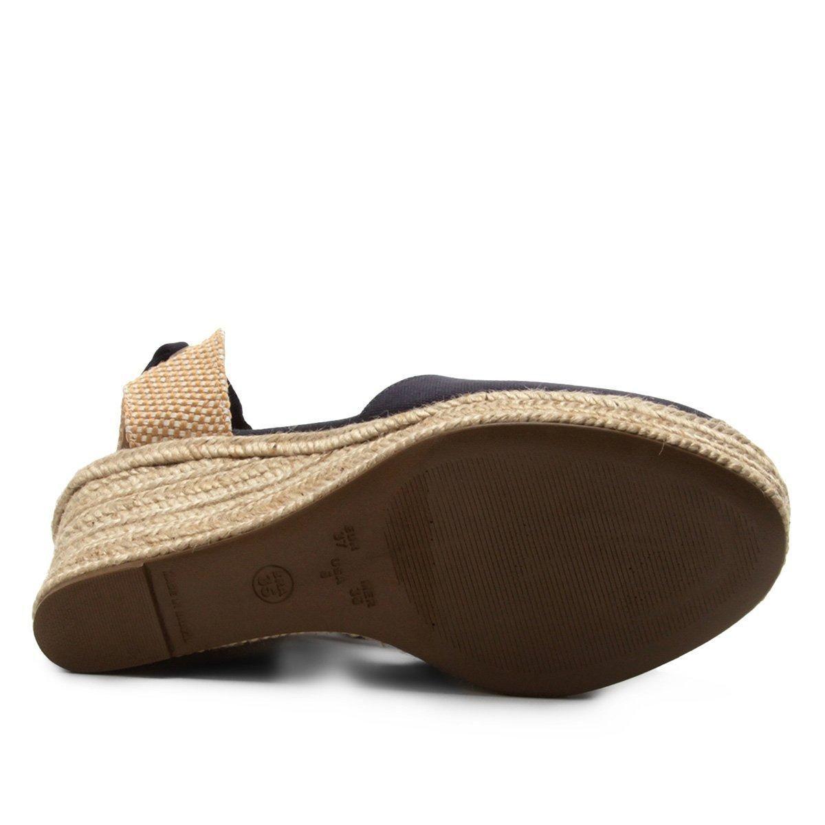 Compre Sandália Anabela Zatz Espadrille Amarração Feminina Online