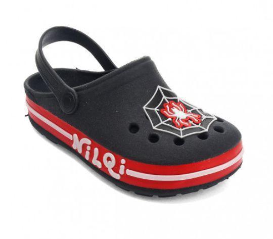 Sandália Babuche Infantil Nilqi - Homem Aranha Teia Preto Vermelho Menino  Masculino Personagens - 29/30 - Babuche / Clog Infantil - Magazine Luiza