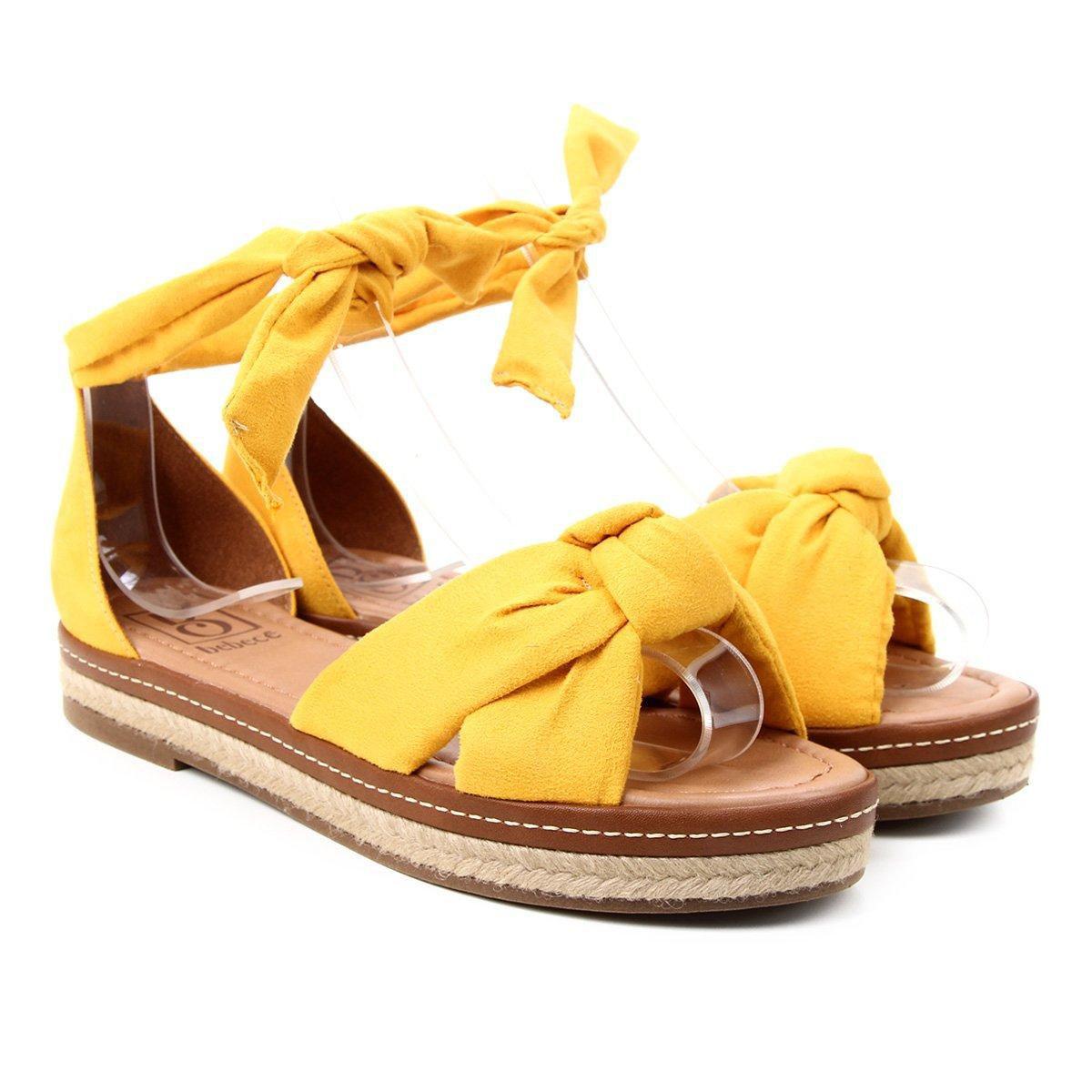 sandalia bebece flatform cordas