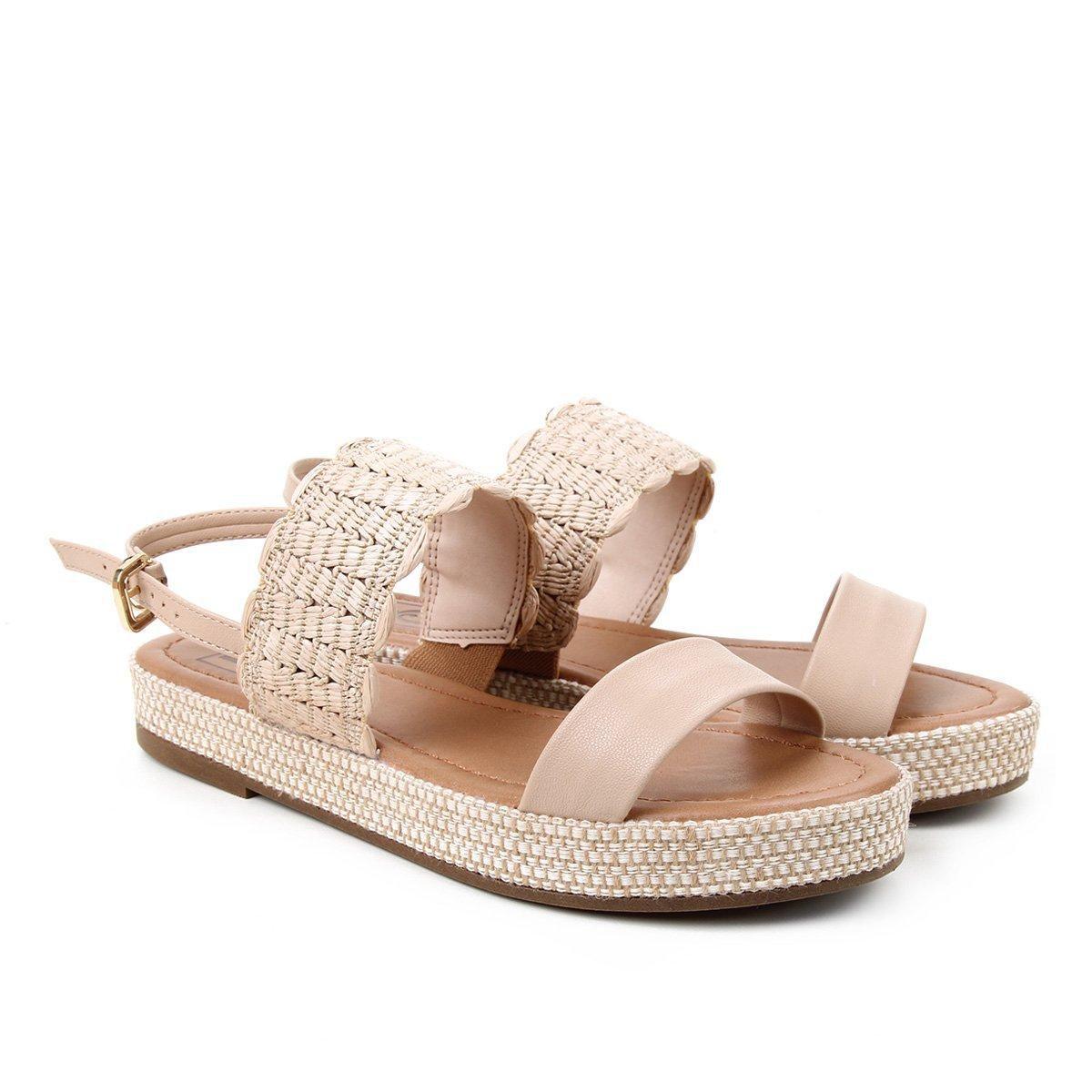 tênis bebecê flatform com corda feminino