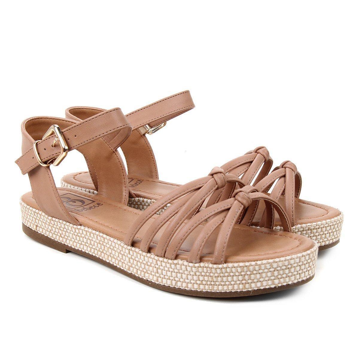 sandalia bebece flatform cordas